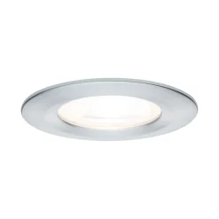 Spot encastré LED 3-Step-Dim Nova IP44 rond 78mm GU10 6,5W 460lm 230V gradable 2700K Alu tourné