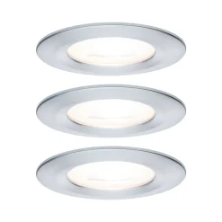Spot encastré LED 3-Step-Dim Nova Kit de base fixe IP44 rond 78mm GU10 3x6,5W 3x460lm 230V gradable 2700K Alu tourné