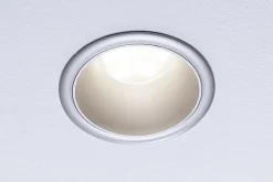 Spot encastré LED 3-Step-Dim Cole Coin Kit de 6 IP44 rond 88mm Coin 6x6W 6x470lm 230V gradable 2700K Argent mat