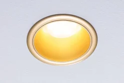 Spot encastré LED 3-Step-Dim Cole Coin Kit de 1 IP44 rond 88mm Coin 6W 470lm 230V gradable 2700K Doré mat