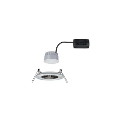 Spot encastré LED 3-Step-Dim Nova Coin fixe IP44 rond 78mm Coin 6W 470lm 230V gradable 2700K Acier brossé