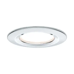 Spot encastré LED 3-Step-Dim Nova Kit de base fixe IP44 rond 78mm GU10 3x6,5W 3x460lm 230V gradable 2700K Chrome