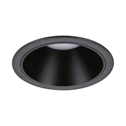 Spot encastré LED 3-Step-Dim Cole Coin Kit de 1 IP44 rond 88mm Coin 6W 470lm 230V gradable 2700K Noir