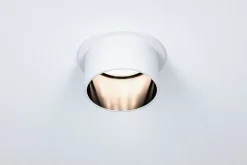 Spot encastré LED 3-Step-Dim Gil Coin IP44 rond 68mm Coin 6W 470lm 230V gradable 2700K Blanc dépoli Noir mat