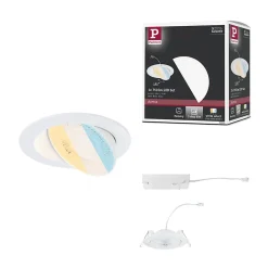 Spot encastré LED White Select Aumus Spot individuel rond 105mm 90 5W 700lm 230V gradable 2700 - 6500K Blanc