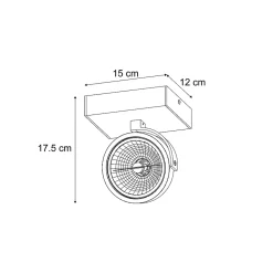 Spot encastré moderne beige orientable et inclinable G9 rond - Go