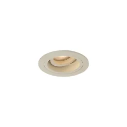 Spot encastré moderne beige GU10 50 mm orientable et inclinable - Chuck