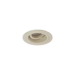 Spot encastré moderne beige GU10 50 mm orientable et inclinable - Chuck
