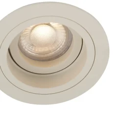 Spot encastré moderne beige GU10 50 mm orientable et inclinable - Chuck