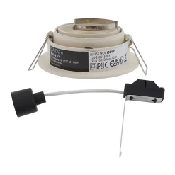 Spot encastré moderne beige GU10 50 mm orientable et inclinable - Chuck