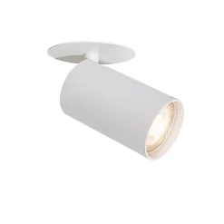 Spot encastré moderne blanc GU10 50 mm - Chels