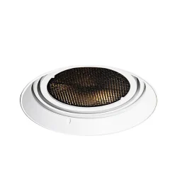 Spot encastré moderne blanc GU10 AR111 rond sans enjoliveur - Oneon Honey