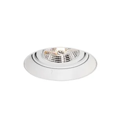 Spot encastré moderne blanc GU10 AR70 rond sans bordure - Oneon
