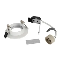 Spot encastré moderne blanc rond IP44 - Xena Round