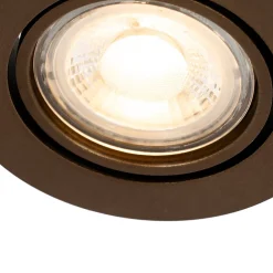 Spot encastré moderne bronze foncé inclinable - Cisco