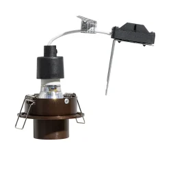 Spot encastré moderne bronze foncé orientable GU10 35 mm rond - Installa