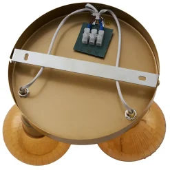 Spot encastré moderne doré avec verre ambré rond 3 lumières - Teddy