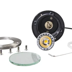 Spot encastré moderne en acier inoxydable - Basic Round