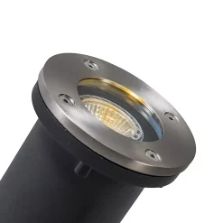 Spot encastré moderne en acier inoxydable - Basic Round