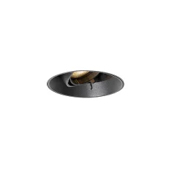 Spot encastré moderne noir GU10 rond sans bordure - Oneon