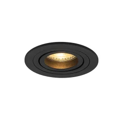 Spot encastré moderne noir - Rondoo