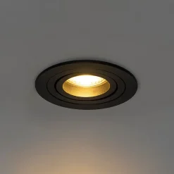 Spot encastré moderne noir - Rondoo