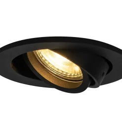 Spot encastré moderne noir inclinable - Club