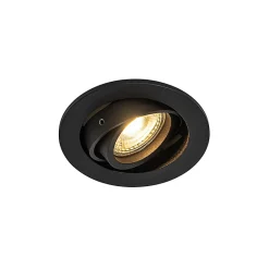 Spot encastré moderne noir inclinable - Club