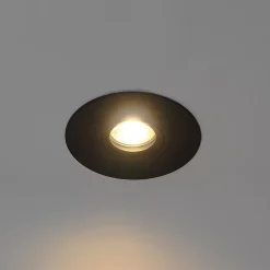Spot encastré moderne noir 12 cm - Buco