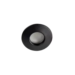 Spot encastré moderne noir IP44 - Gap