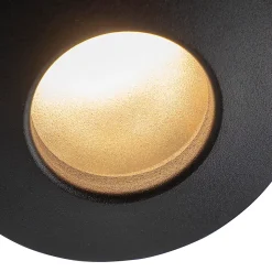 Spot encastré moderne noir IP44 - Gap