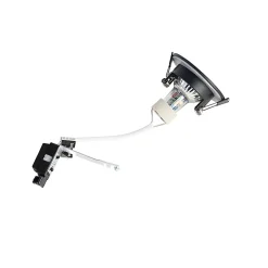 Spot encastré moderne noir rond IP44 - Xena