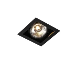 Spot encastré moderne noir orientable 18 cm - Artemis 111