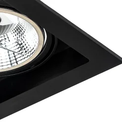 Spot encastré moderne noir orientable 18 cm - Artemis 111