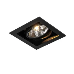 Spot encastré moderne noir orientable 18 cm - Artemis 111