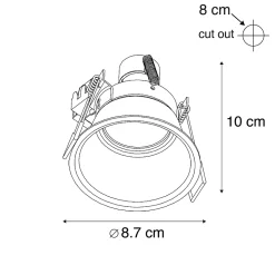 Spot encastré moderne or - Dept