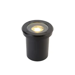Spot encastré moderne pour extérieur noir orientable IP65 - Delux