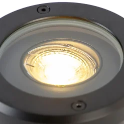 Spot encastré moderne pour extérieur noir orientable IP65 - Delux