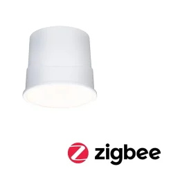 Spot encastré modulaire LED Smart Home Zigbee 3.0 Base Coin Kit de 1 rond 50mm Coin 4,9W 430lm 230V gradable 3000K Satiné