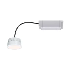 Spot encastré modulaire LED Smart Home Zigbee 3.0 Blanc chaud Coin Kit de 1 rond 51mm Coin 6W 470lm 230V gradable 2700K Satiné
