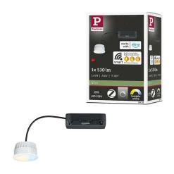 Spot encastré modulaire LED Tunable White Coin 50mm Coin 6W 530lm 230V gradable 2200 - 6500K Satiné