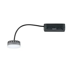 Spot encastré modulaire LED Nova Plus Coin rond 50mm Coin 6W 470lm 230V gradable 2700K Satiné
