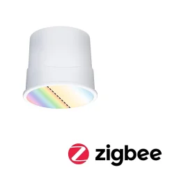 Spot encastré modulaire LED Smart Home Zigbee 3.0 Base Coin Kit de 1 rond 50mm Coin 4,9W 420lm 230V gradable RGBW+ Satiné