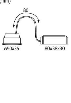 Spot encastré modulaire LED Smart Home Zigbee 3.0 RGBW Coin Kit de 1 rond 50mm Coin 5,2W 400lm 230V gradable RGBW+ Satiné