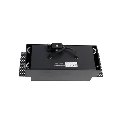 Spot encastré noir rotatif et inclinable trimless à 2 lumières - ONEON 2