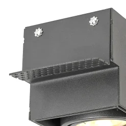 Spot encastré noir rotatif et inclinable trimless à 2 lumières - ONEON 2