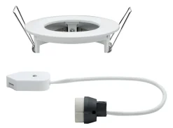 Spot encastré Nova fixe rond 78mm GU10 max. 35W 230V gradable Blanc dépoli