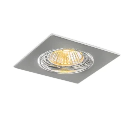 Spot encastré orientable chromé carré - Edu
