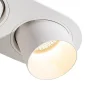 Spot encastré rond blanc GU10 inclinable 70 mm 2 lumières - Installa