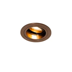 Spot encastré rond bronze foncé orientable et inclinable - Chuck